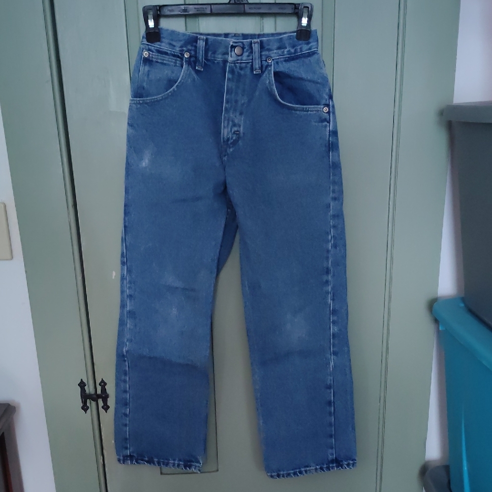 Classic Snap Button Blue Boy's Jeans